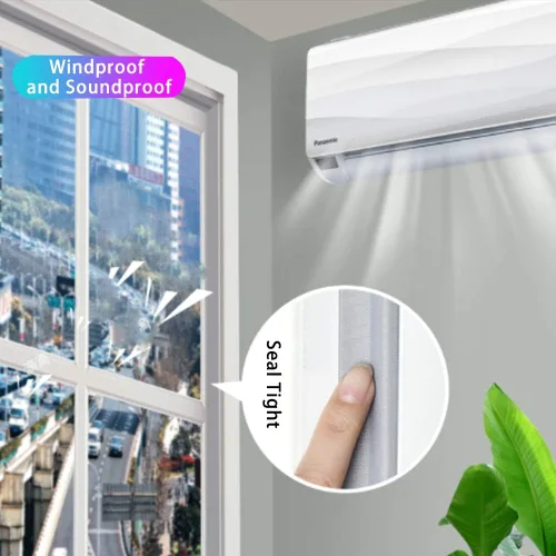 Vista 7 de Tira de sellado de espuma para ventana de 196 pulgadas, autoadhesiva, tira de sellado de puerta superior y lateral, cinta aislante de ventana Blanco