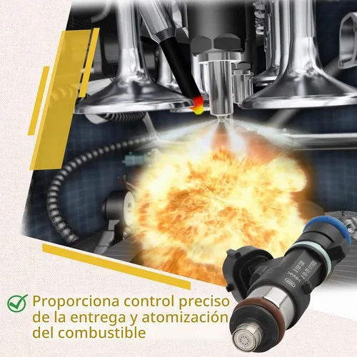 Vista 5 de 0280158130 OE 2.5L Inyectores de combustible de alto rendimiento, Compatible con/Nissan 2.5 Altima Rogue Sentra 2007 2008 2009 2010 2012 2013 OE#