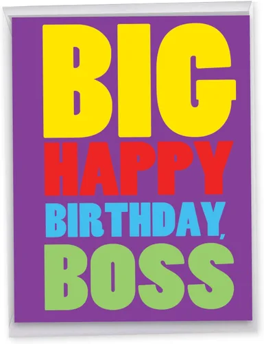 Vista 16 de P3939 Jumbo tarjetas divertidas "Big 40 Birthday" con sobre (versión extra grande de 8.5'' x 11'').