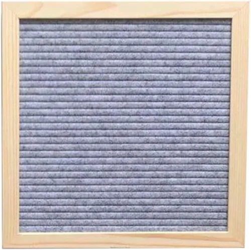 Vista 11 de Tablero de mensajes de madera, tablero de letras de fieltro, panel de mensajes de 10 x 10 pulgadas con 170 calcomanías de letras, para decoración