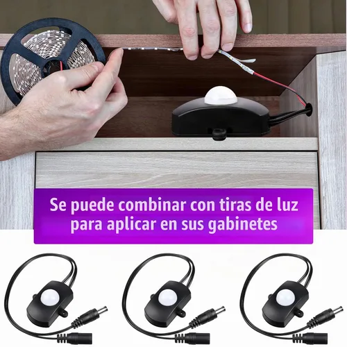 Vista 5 de Hortsun Interruptor de luz PIR DC 5-24V 5A del sensor de movimiento de 3