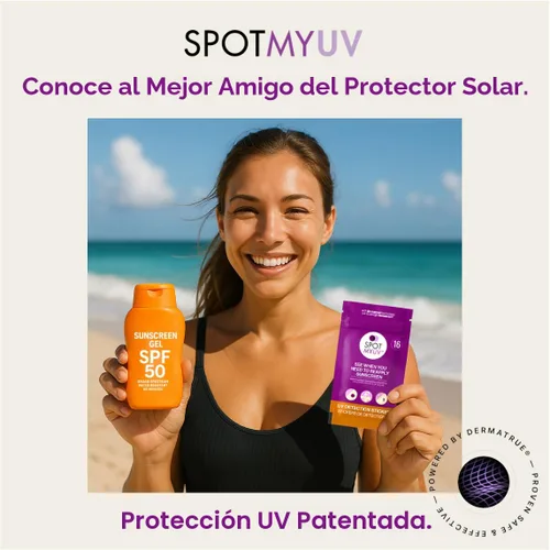 Vista 2 de SpotMyUV Adhesivos de protección solar, puntos indicadores SPF