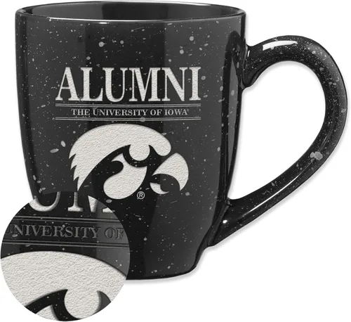 Vista 119 de Rico Industries NCAA Illinois Fighting Illini Alumni - Taza de café de cerámica moteada grabada con láser de 16 onzas