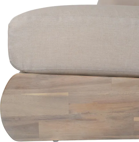Vista 10 de Christopher Knight Home sofá de 3 plazas de madera de acacia Poppy para exteriores con cojín, sofá de patio de madera con cojín, cómodo sofá sin