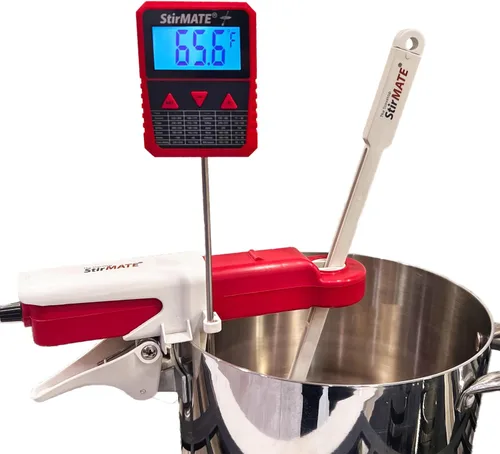 Vista 2 de Agitador automático de ollas + kit de termómetro culinario