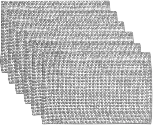 Vista 28 de Camino de mesa 100% algodón para mesas de comedor, rectangular, tejido de dos tonos, 72 x 13 pulgadas, suave y duradero, color negro (paquete de 1)