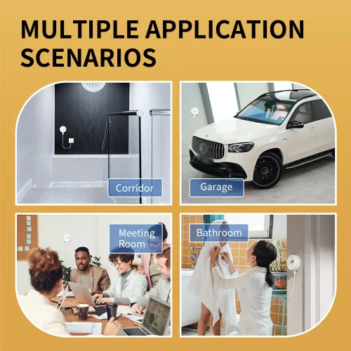 Vista 9 de Sensor de Presencia Humana ES1, Sensor de Movimiento Inteligente con Radar mmWave de 24G, Sensor de Ocupación Requiere Hub Zigbee Tuya