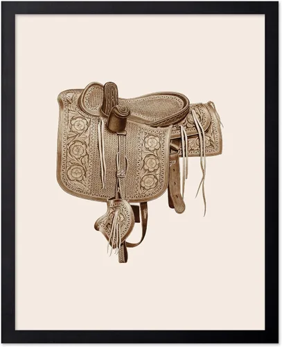 Vista 62 de Poster Master Póster vintage de cuero para silla de montar, estampado retro de vaquero, arte de silla de montar, diseño occidental, impresión