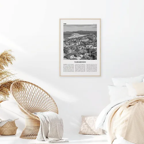 Vista 2 de Impresión artística de pared con impresión de Tamarindo en blanco y negro, arte de pared de tamarindo, póster de tamarindo, foto de tamarindo