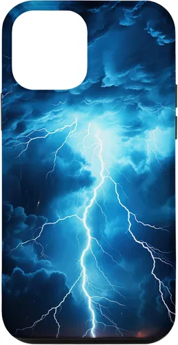 Vista 16 de Cool Blue Lightning Bolt Storm Wild Nature Sky Graphic Art Case for iPhone 17
