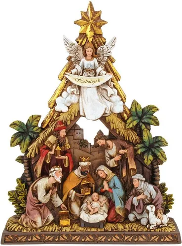 Vista 4 de Figura de Árbol de Navidad de Belén de Avalon Gallery
