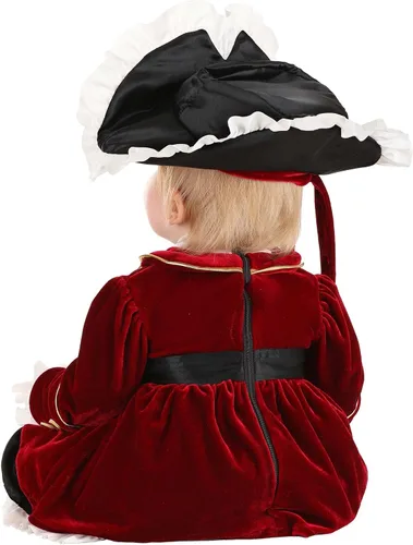 Vista 3 de Disfraz de capitán pirata para bebés