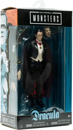 Vista 6 de Jada Universal Monsters Drácula - Figura de coleccionista de lujo de 6 pulgadas, negro, talla única