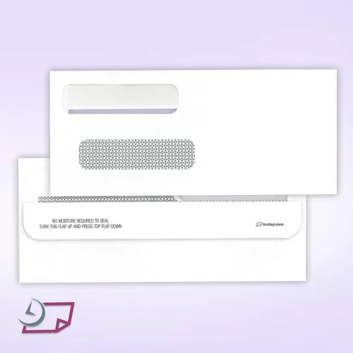 Vista 4 de NextDayLabels - Caja de sobres de seguridad de doble ventana 500# 8 autosellados
