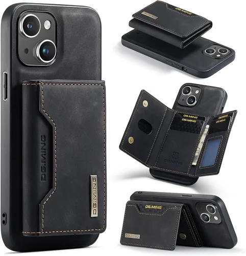 Vista 14 de Fundas de cuero tipo cartera para teléfono compatibles con iPhone 14 Pro Max con tarjetero para hombres de 6.7 pulgadas, contraportada desmontable 2