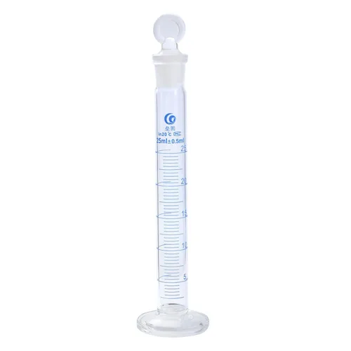 Vista 7 de PATIKIL Cilindro graduado de vidrio de borosilicato 3.3 de 0.3 fl oz con tapón, base hexagonal de alta transparencia, cilindro de medición