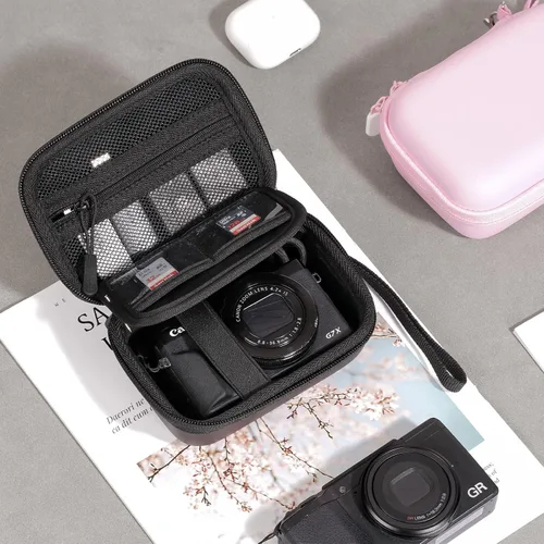Vista 8 de ProCase Hard Shell Digital Camera Case for Canon G7X Mark III -Black Negro
