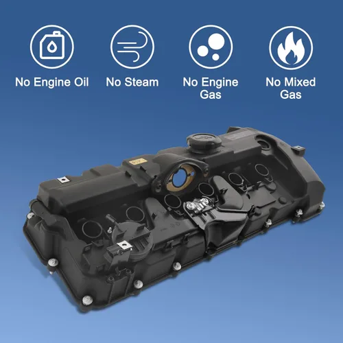 Vista 5 de Kit de tapa de válvula de motor con juntas y pernos 11127552281 2007-2013 compatible con BMW 128i 328i xDrive 328xi 528i xDrive 528xi 535i xDrive X3