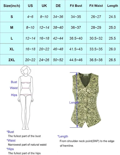 Vista 3 de GRACE KARIN Chaleco de chaleco vintage para mujer, vestido steampunk, chaqueta jacquard