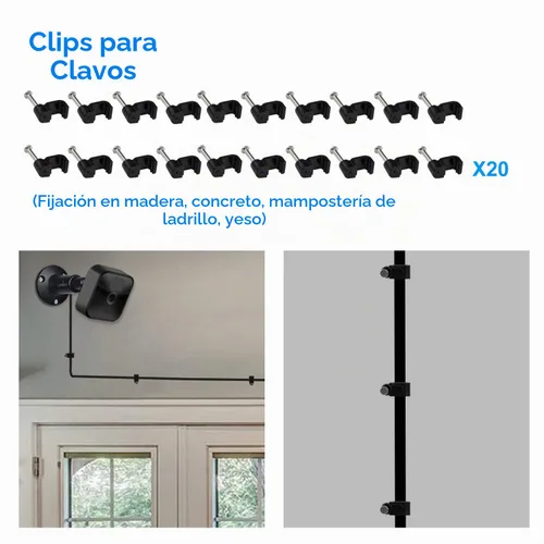 Vista 6 de StartVision Paquete de 2 cables de extensión de alimentación de 20 pies con adaptador de corriente para cámara Blink XT, XT2 y Blink Outdoor