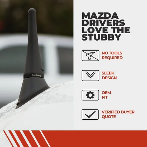 Vista 3 de CravenSpeed Stubby Antena compatible con Mazda 2 2007-2014 4 pulgadas Reemplazo de antena corta Fabricado en los Estados Unidos