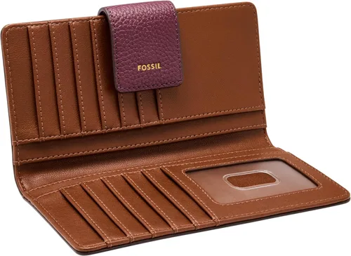 Vista 2 de Fossil Women's Logan Leather Wallet RFID Blocking Tab Clutch