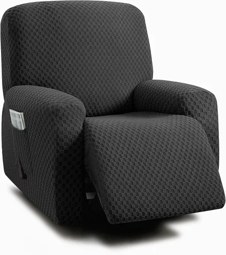 Vista 30 de ULTICOR Fundas de sofá reclinable de 8 piezas, fundas elásticas de jacquard para sofá reclinable de 3 cojines, fundas deslizables gruesas, suaves