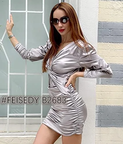 Vista 4 de FEISEDY Gafas de sol polarizadas elegantes clásicas para mujer, gafas de sol cuadradas anchas B2683