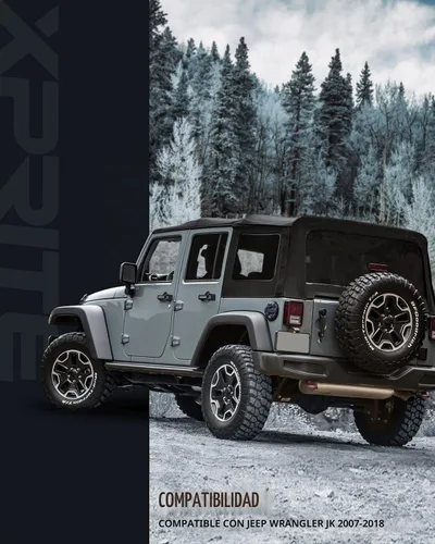 Vista 6 de Cubierta de aluminio sin bloqueo de tapa de gas compatible con Jeep JK JKU