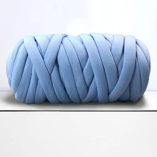 Vista 20 de Hilo grueso para tejido de brazo gigante para manta de nudo trenzado, hilo grueso jumbo tuerce tubular Ya rn suave extra grueso Yar n, tejido Gris
