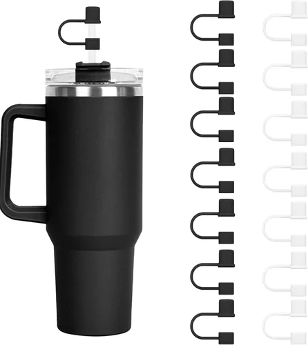 Vista 15 de 7 Piezas Tapas Protectoras de Pajilla para Copa Stanley, Simples de 10mm (0.4 pulgadas) Tapas de Pajilla de Silicona para Accesorios de Vaso Stanley