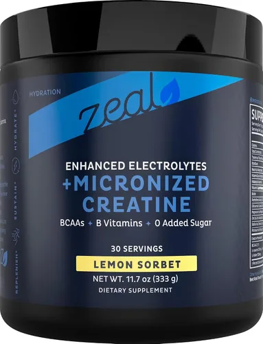 Vista 10 de Zeal Naturals Creatina con electrolitos y salud cerebral nootrópicos - 30 porciones Apoyo de las mujeres para energía, fuerza, concentración e