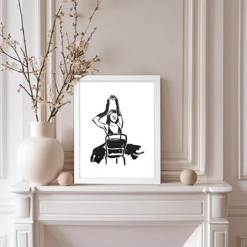 Vista 225 de Poster Master Faces Poster - Retro Women Print - Portrait Art - Sketch Illustration - Abstract Artwork - Woman Design - Chic Boho Design - Great