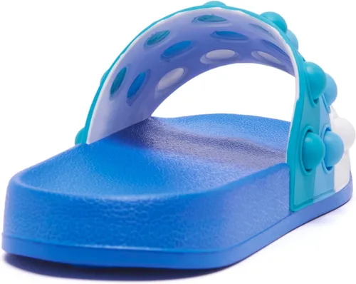 Vista 6 de Engtoy Sandalias para niños y niñas, unisex, ligeras, antideslizantes, puntera abierta, cómodas, para ducha, playa, divertidas sandalias