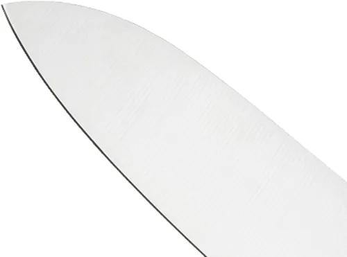 Vista 2 de Mercer Culinary, colección asiática. Cuchillo rebanador., Cuchillo Santoku 7", De madera madera (Wooden Handle)