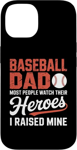 Vista 4 de Baseball Dad Most People Watch Their Heroes I Raised Mine Case for iPhone 16