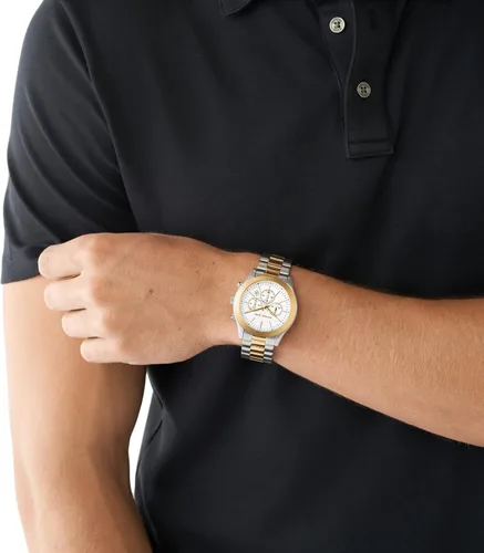 Vista 4 de Michael Kors - Reloj de cuarzo Slim Runway de acero inoxidable para hombre