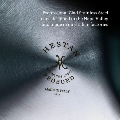 Vista 7 de Hestan ProBond Forged - Wok profesional de acero inoxidable con revestimiento de 14 pulgadas, compatible con inducción