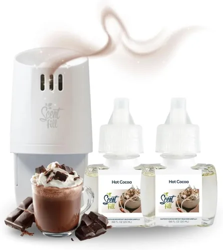 Vista 34 de Scent Fill Ambientador enchufable de sidra de manzana, repuestos de aceite perfumado, 2 recambios + difusor