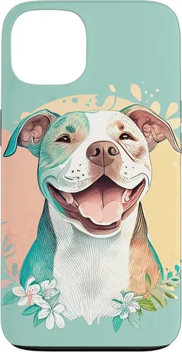 Vista 7 de Pit Bull - Carcasa para iPhone 17, diseño artístico de Pitbull para mujer