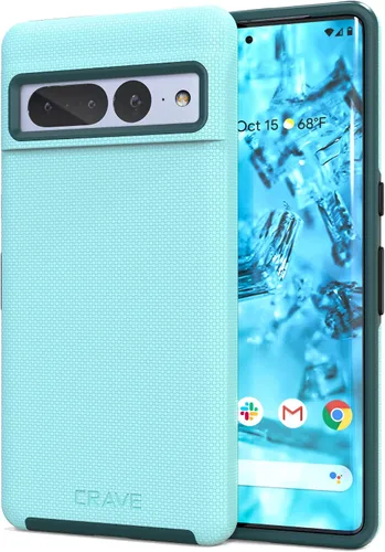 Vista 16 de Crave Dual Guard para Google Pixel 6 Pro, funda de doble capa de protección contra golpes para Google Pixel 6 Pro - Aguamarina