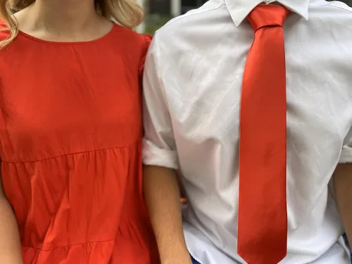 Vista 71 de tiemart Corbata de color sólido para hombre Longitud estándar