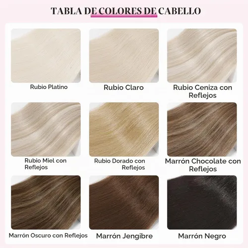 Vista 6 de REECHO Extensiones de cabello, 11 piezas de extensiones de cabello con clip de 24 pulgadas de largo, lacio, HE005, extensiones sintéticas naturales