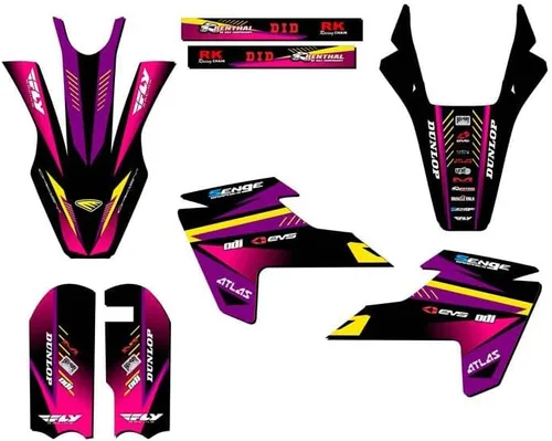 Vista 11 de Kit de base gráfica Mini TC 50 Surge Black Senge 2018-2023 compatible con Husqvarna