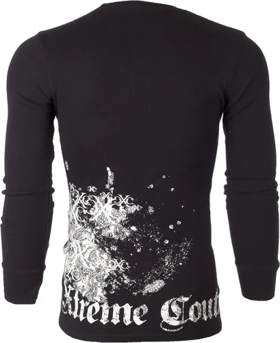 Vista 7 de Xtreme Couture by Affliction - Camisa térmica para hombre, color negro envejecido
