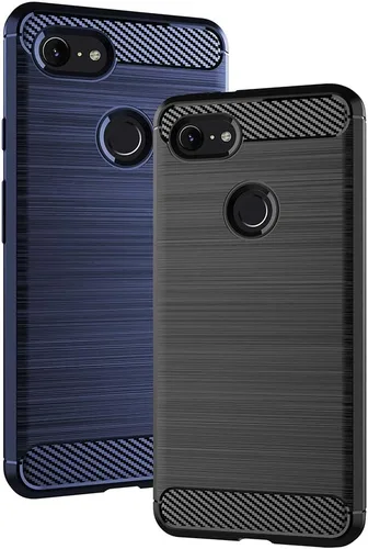 Vista 6 de Funda de teléfono para Google Pixel 3 con protector de pantalla de vidrio templado, accesorios para celda, delgada, cuerpo completo, goma