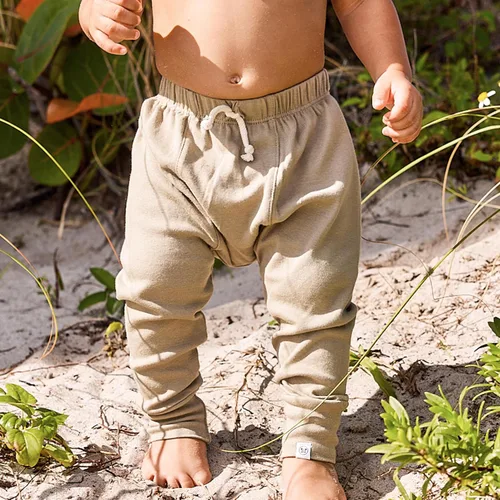 Vista 4 de HonestBaby Honest Pants Joggers 100% algodón orgánico para bebés y niños pequeños, niños, niñas, unisex, paquete de 2 unidades, Zanzíbar Zebra