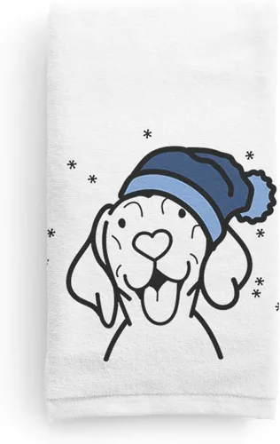 Vista 22 de Inkopious Gorro de invierno Airedale Terrier Toalla de mano decorativa - Decoración navideña para el hogar