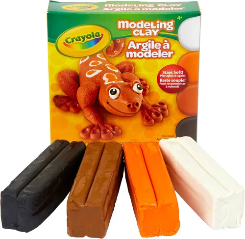 Vista 4 de Crayola Arcilla para modelar, no seca, colores surtidos, 1 libra