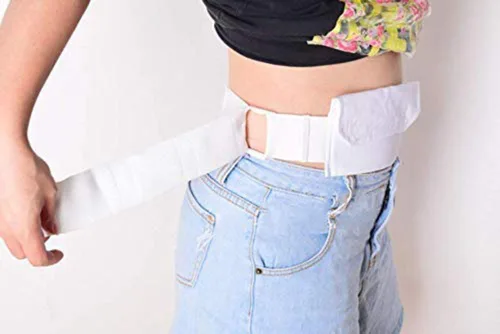 Vista 4 de Suministros de tubo de PEG - Juego de cinturón y soporte para tubo de alimentación elástico para adultos y mujeres - Accesorios para ostomía